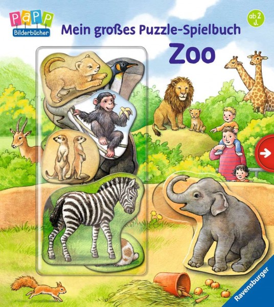 Ravensburger Mein großes Puzzle-Spielbuch Zoo